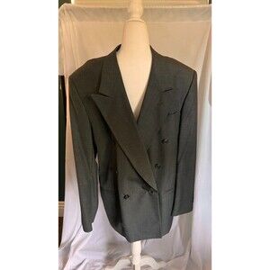 City Streets Polyester/ wool blazer black gray 44